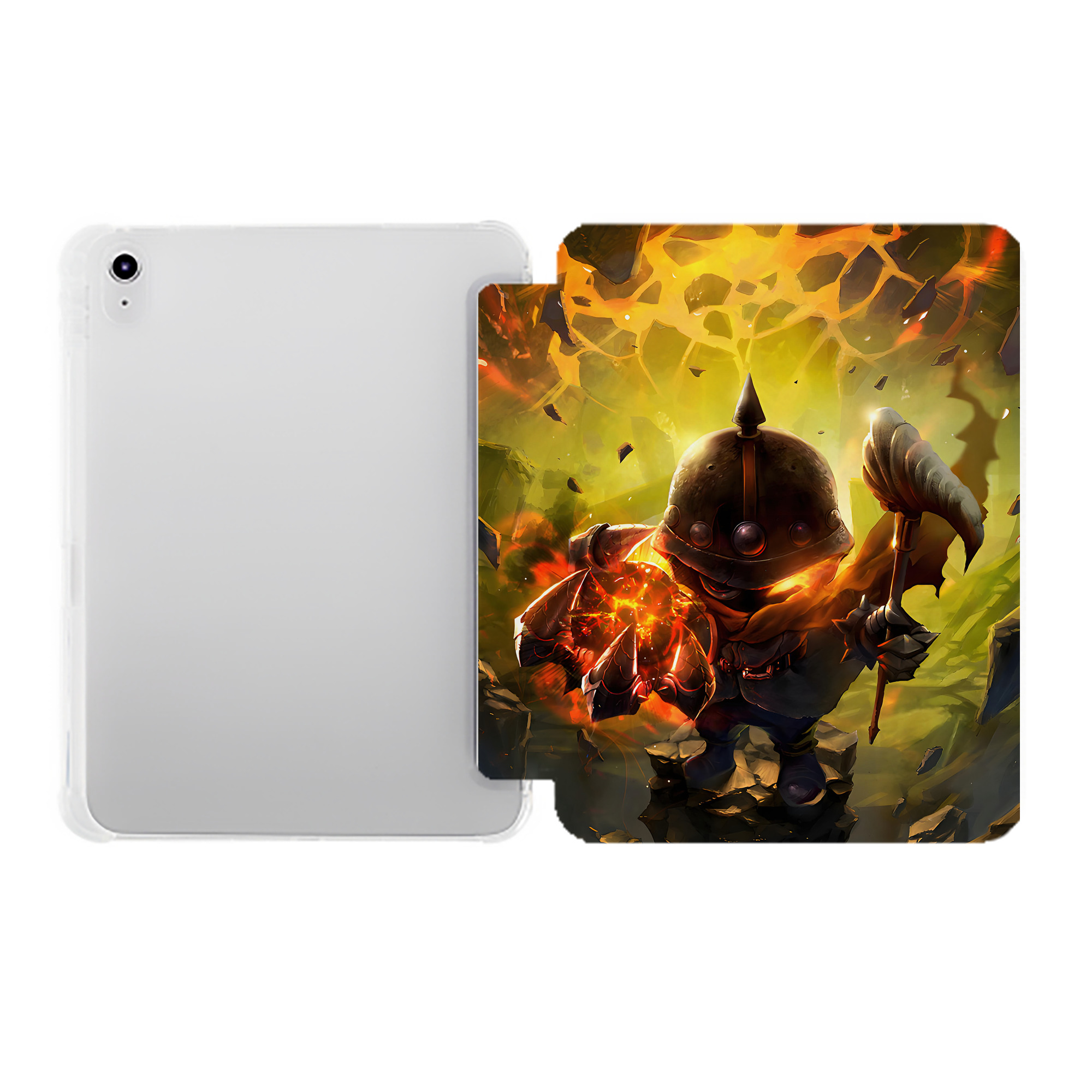 （画像用） リーグ・オブ・レジェンド League of Legends LOL IPad ケース ペン収納付き 三つ折りスタンド PUレザー×シリコン 対応機種9.5/10.5/10.9インチ